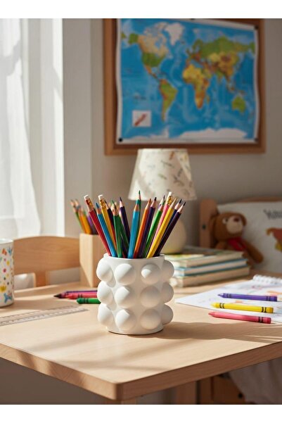 Elan Design Dekoratif El Yapımı Bubble Organizer Kalemlik&Vazo&Mumluk&Saksı