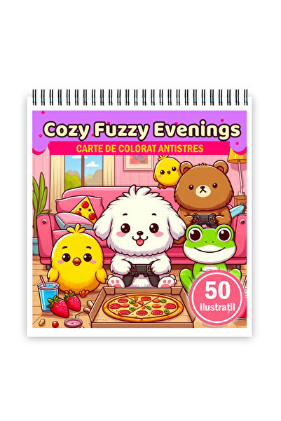 Legendary Gifts Carte de colorat, 50 de ilustrații, Seri plăcute și pufoase, ...