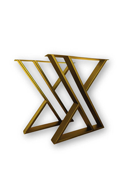 buz Metal Table Legs, Set of 2 (Black/White/Gold) – Scandinavian Style