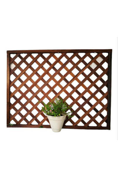 buz Spalier din lemn pentru ghivece, pentru grădină sau terasă, 90×150 cm, maro