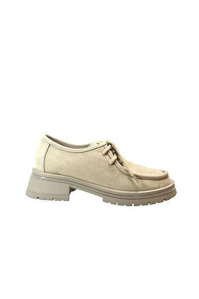Beety 5547 Genuine Leather Mink Bonded Thick Sole Casual Women's Shoes