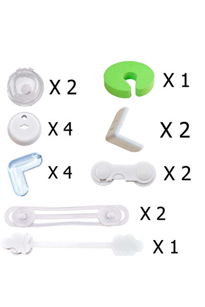 buz Child Safety Kit, 18-piece set for furniture & sockets, universal socket covers and magnetic locks