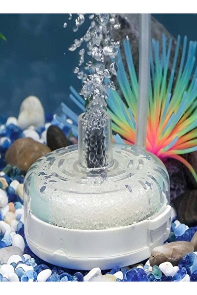 Generic Osowake Mini Aquarium Sponge Filter, Fish Tank Internal Filter with Foam and Air Stone Submersible