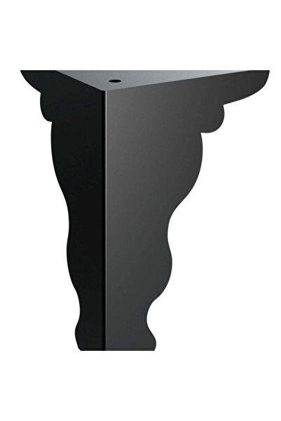 buz Picioare metalice pentru mobilă, masă de sufragerie, măsuță de cafea, comodă, consolă, model Wave, set de 4