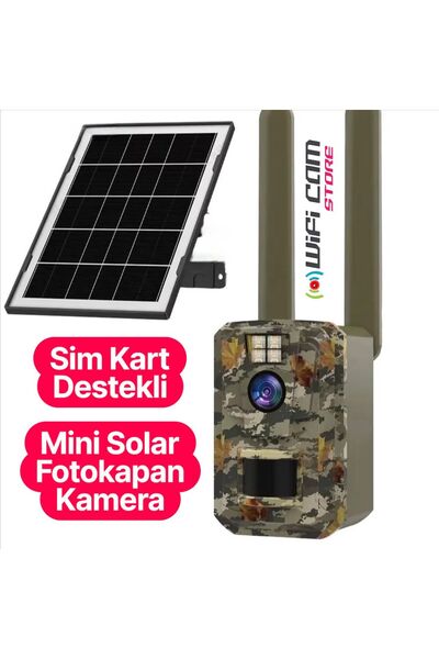 WIFICAM PLUS Sim Kartlı Ve Güneş Panelli Mini Kamuflaj Fotokapan Kamera