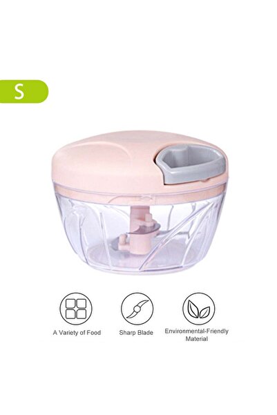 Generic Multi-Functional Hand Drawn Vegetable Cutter Pink 13 x 9.7 x 12.8cm