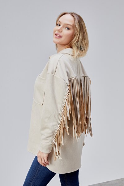 Wissi Life Laser Cut Long Tassel Jacket
