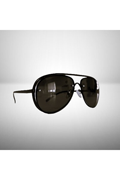 buz Men's Aviator Style Sunglasses – UV Protection, Black Lenses, Metal Frame