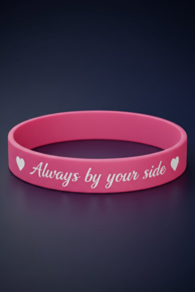 İyyaKee Kadın Erkek Silikon Bileklik Always By Your Side (Her Zaman Yanında) ...