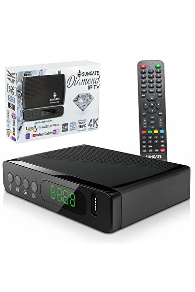 Sungate DİAMOND Linux Uydu Alıcı Mini Full Hd Dahili Wifi Ethernet Wifi Youtube İptv