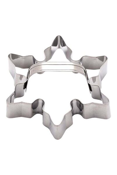 Generic Restaurantware Pastry Tek 4.5 Inch x 3 Inch Snowflake Cookie Cutter, 1 With Handle Winter Cookie Cu