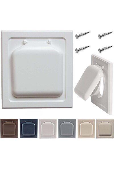 Generic SYOSI SYOSI 4" Dryer Vent Cover, The Only Dryer Vent With A Dual Door Damper To Seal Your Home, No