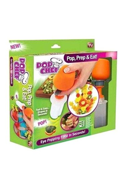 Generic Pop Chef Salad Cutting And Decorating Tool White/Orange