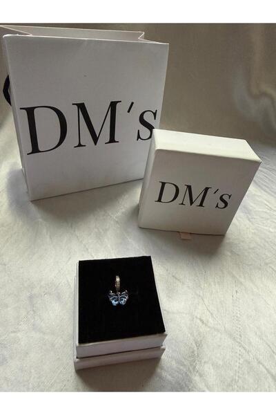 DM’s Silver Mavi Murano Cam Kelebek Gümüş Charm’ı