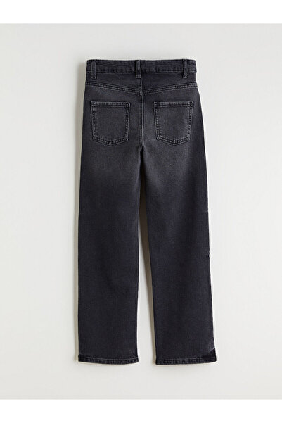 LC Waikiki Black Straight Fit Girls' Jeans