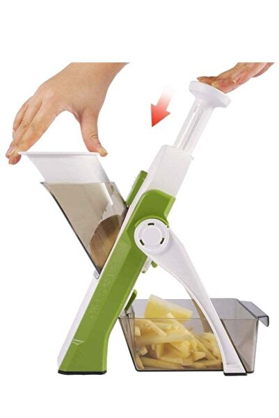 Generic قطاعة خضار من إلترازون، قطاعة ماندولين، أداة تقطيع الطعام، تقطيع الفا...