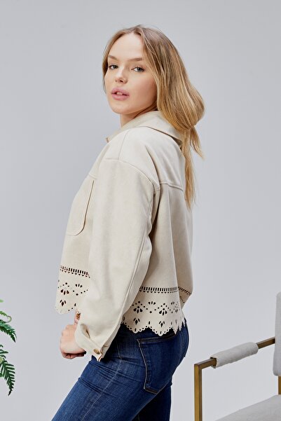 Wissi Life Scuba Suet Laser Cut Short Unlined Jacket