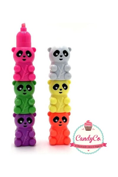 YMV Panda Şekillli Sevimli Fosforlu Kalem 5 Renk