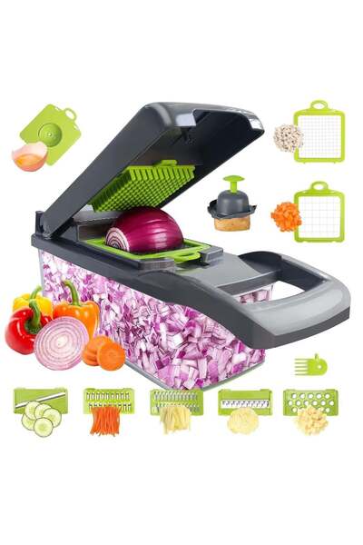 Generic NEW Vegetable Chopper, Pro Onion Chopper, Multifunctional 13-in-1 Foo...