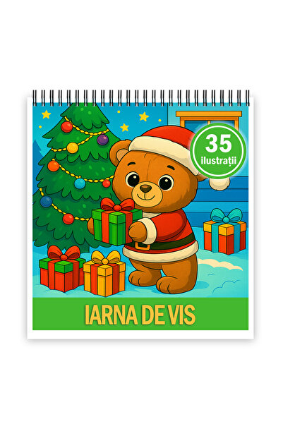 Legendary Gifts Mini carte de colorat, 35 de ilustratii Iarna de Vis, 76 pagini