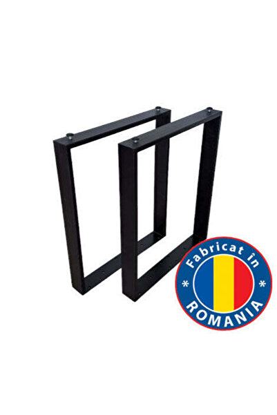 buz Metal Table Legs Set, 2 Pieces, Dining Furniture, 60 x 8 x 73 cm