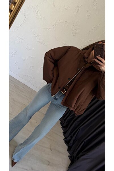 elif teke Viral Puf Mont Brown