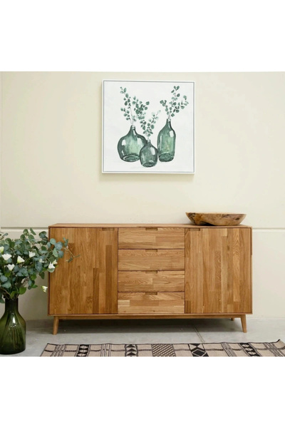 ŞafakMobilya Jorvik Masif Ahşap Açık Ceviz Model Konsol