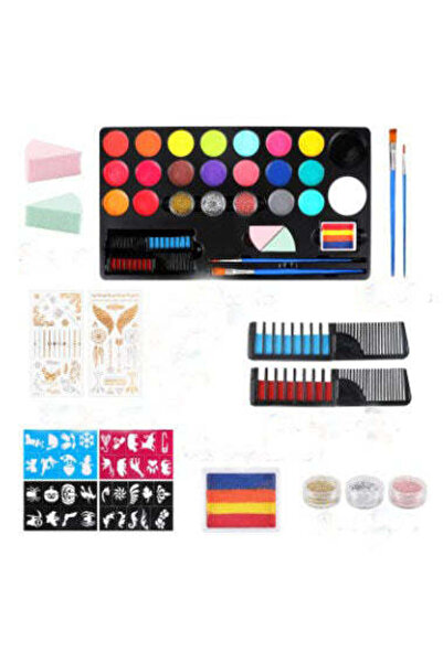 buz Face and Body Paint Palette for Kids, 20 Colors