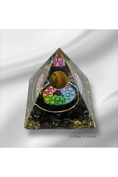 The Magıc of Healıng Doğal Taş Orgon Piramidi Kaplangözü Obsidyen Yaşam Çiçeğ...