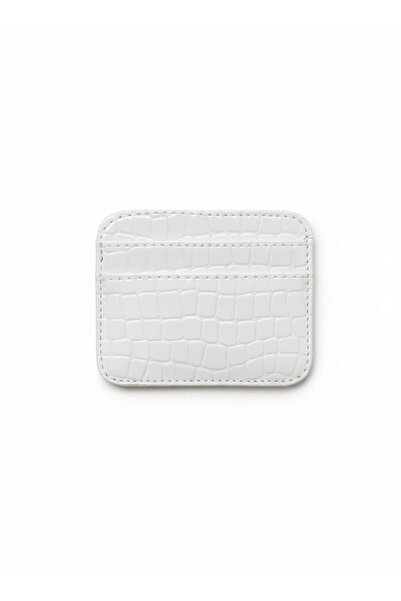 SHIKIRTI Γυναικεία θήκη για κάρτες διπλής όψης από γυαλιστερό συνθετικό δέρμα με σχέδιο κροκόδειλου (Αποστολή σε κουτί)