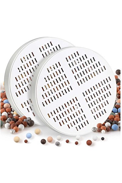 Generic 2-Pack Vitamin C & E Shower Head Filter Replacement Cartridge with Mineralized Balls, Compatible wi