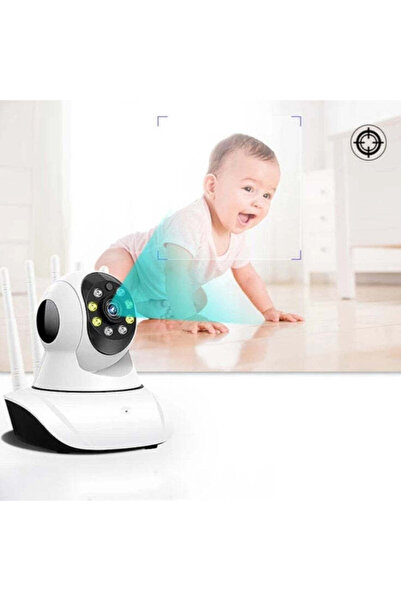 buz Cameră wireless pentru monitorizarea bebelușilor — rotație la 360°, Full ...