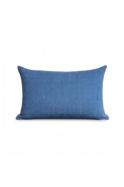 noonmade Blue pleated rectangular pillow cover