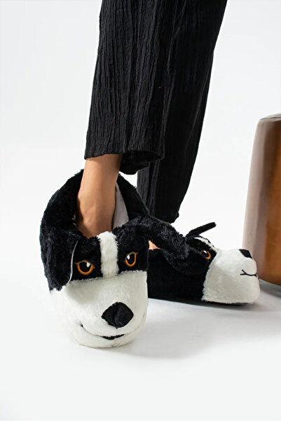 esil shoes ESİL Köpek Figürlü Yumuşak Taban Panduf Ev Botu