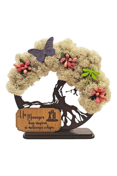 OEM Artă decorativă murală - Copacul vieții cu mușchi stabilizat și accente d...