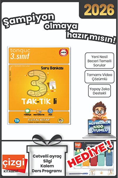 Tonguç Yayınları 3. Sınıf Taktikli Soru Bankası