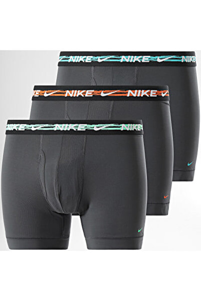 Nike Dri Fit Ultra Stretch 3 Pack Micro 3 lü Paket Kısa Boxer Siyah 3 Renk Ba...