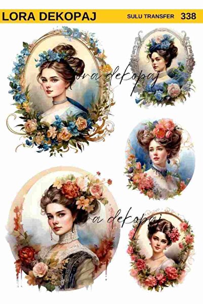 Lora Dekopaj Sulu Transfer Kağıdı - 338 25x35 cm