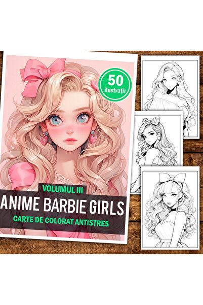 Legendary Gifts Carte de pictura, 50 de ilustratii, Anime Barbie Girls - Volu...