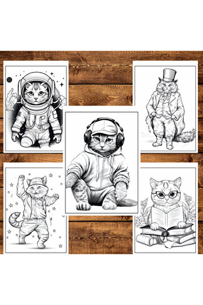 Legendary Gifts Painting book, 50 illustrations, Fantasy Cats