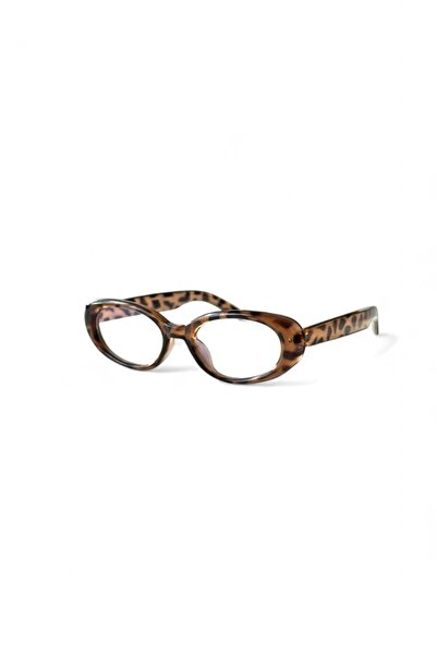 NORDIQ EYEWEAR & ACCESSORIES Host - Leopar Desenli - Cat Eye - Mavi Işık Koru...