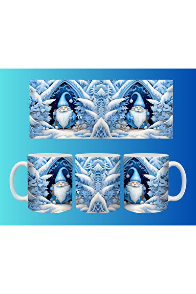 Evion كوب مفهومي لرأس السنة وعيد الميلاد - تصميم طباعة مخصص ملون