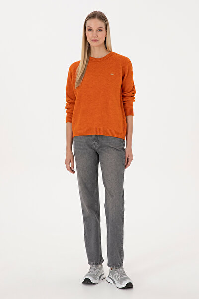 U.S. Polo Assn. Kadın Gri Straight Fit Jean Pantolon 50316569-DN0025