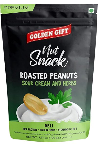 golden gift Premium Roasted Peanuts Sour Cream & Herbs 300g (3x100g)