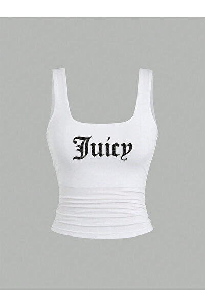 Bozz&Bozz Collection Жіночий кроп-топ на бретельках з принтом Juicy Crystal Stone