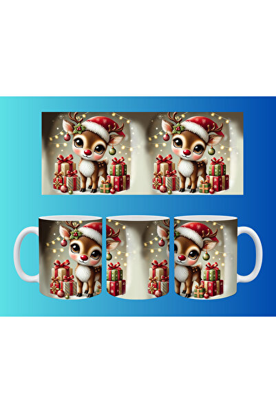 Evion كوب مفهومي لرأس السنة وعيد الميلاد - تصميم طباعة مخصص ملون