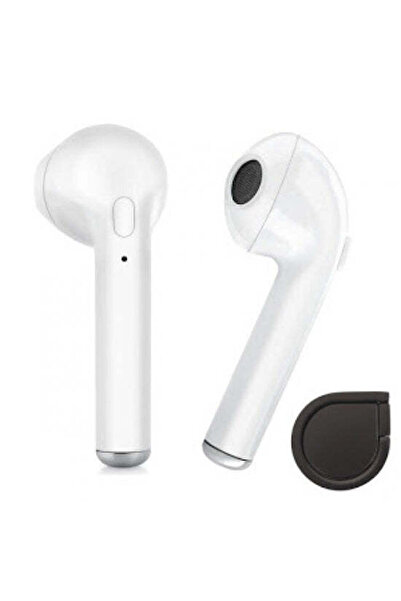 buz Căști Bluetooth i7 TWS, Wireless, Încărcare USB, Albe