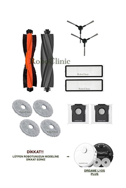 Roboclinic Perie de cauciuc și cu peri de schimb compatibile cu aspiratorul r...