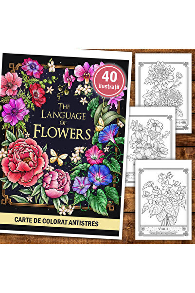 Legendary Gifts Carte de pictura, 40 de ilustratii The Language of Flowers