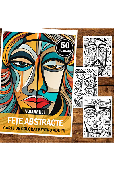 Legendary Gifts Carte de pictură, 50 de ilustrații, Fete abstracte - Volumul I